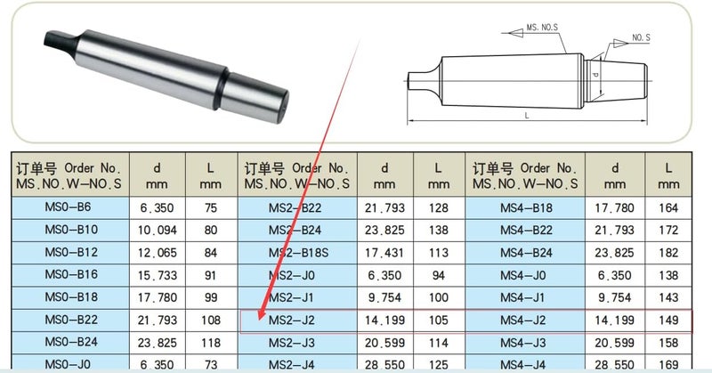 DMCMT MT2-JT2 Tongue Mohs Driver Socket Flat Tail Adapter MS2XJT2 Female Adapter for Mohs 2 Convert JT2 Unthreaded MORSE TAPER DRILL CHUCK ARBORS WITH TANG - Image 5